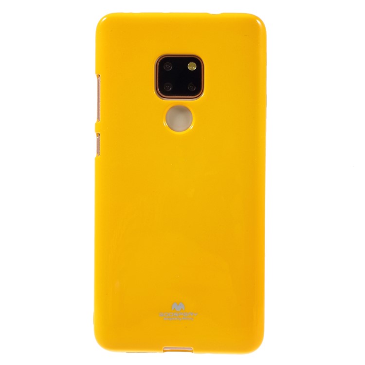 MERCURY GOOSPERY Glitter Powder Soft TPU Mobile Cover for Huawei Mate 20 - Yellow-1