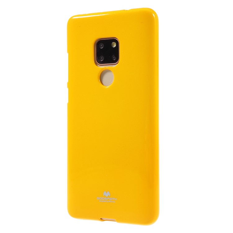 MERCURY GOOSPERY Glitter Powder Soft TPU Mobile Cover for Huawei Mate 20 - Yellow-3