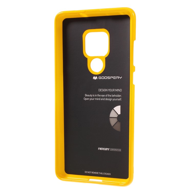 MERCURY GOOSPERY Glitter Powder Soft TPU Mobile Cover for Huawei Mate 20 - Yellow-4