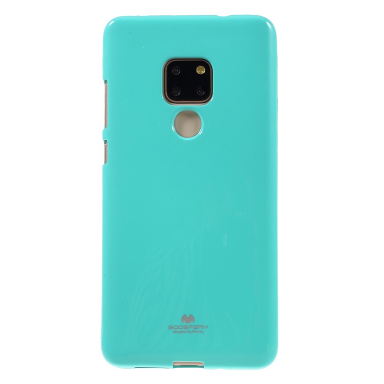 MERCURY GOOSPERY Glitter Powder Soft TPU Back Protector Case for Huawei Mate 20 - Cyan-1