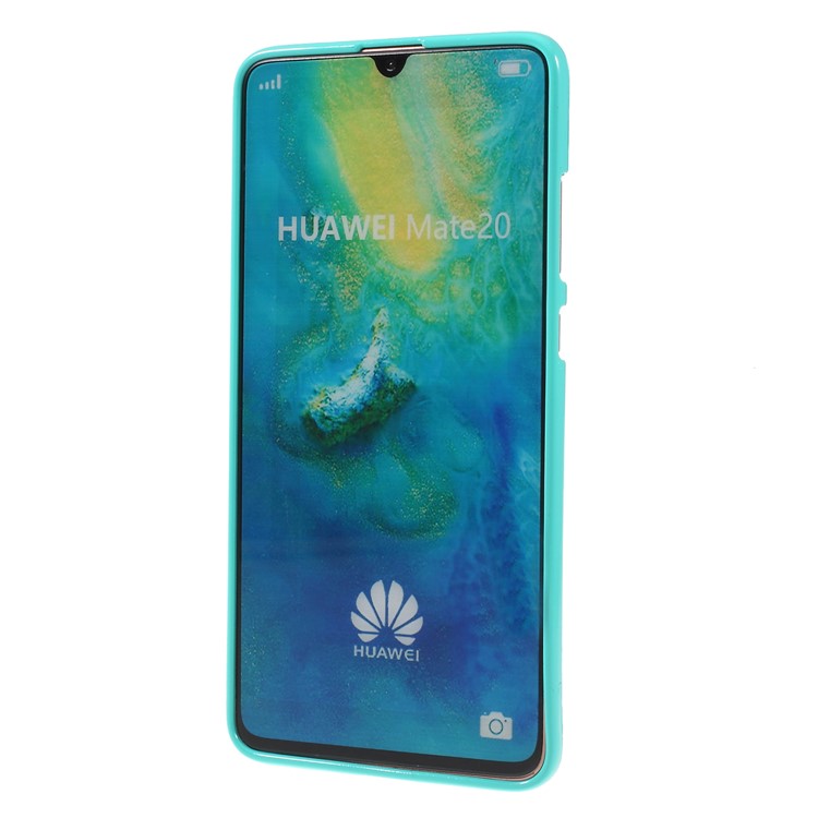 MERCURY GOOSPERY Glitter Powder Soft TPU Back Protector Case for Huawei Mate 20 - Cyan-2