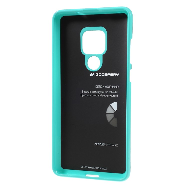 MERCURY GOOSPERY Glitter Powder Soft TPU Back Protector Case for Huawei Mate 20 - Cyan-4