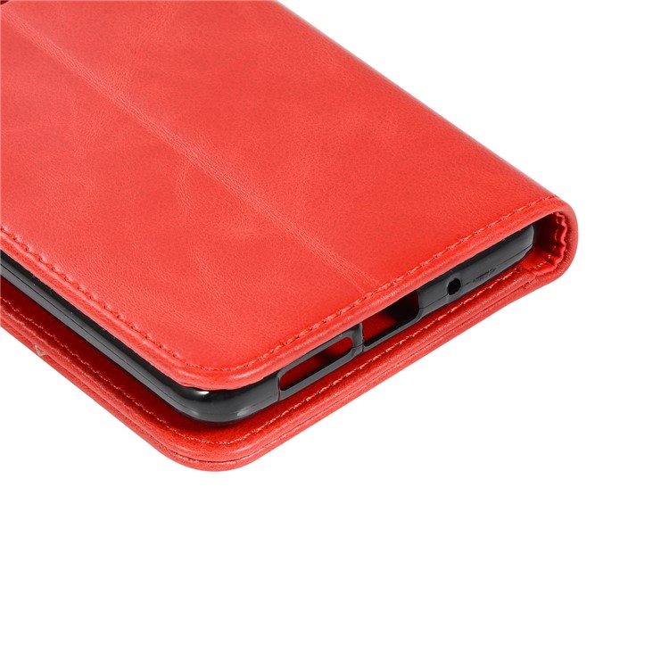 Crazy Horse Leather Wallet Case for Huawei Mate 20 - Red-6