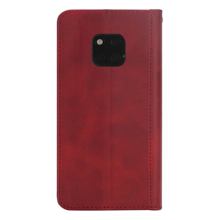 Flip Wallet Stand Leather Phone Shell for Huawei Mate 20 Pro - Red-3