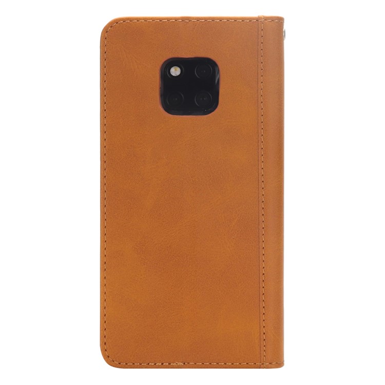 Flip Wallet Stand Leather Phone Cover for Huawei Mate 20 Pro - Brown-3