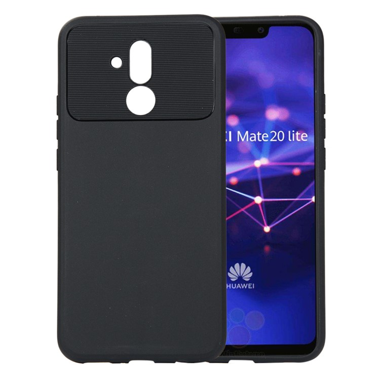 Armour Series Flexible TPU Protection Case for Huawei Mate 20 Lite - Black-1