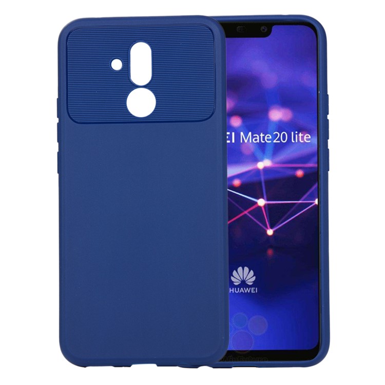Armour Series Flexible TPU Protective Shell for Huawei Mate 20 Lite - Blue-1