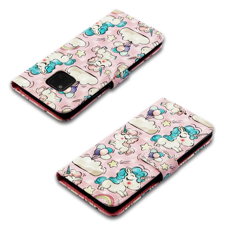 PU Leather Cover Pattern Printing Phone Shell for Huawei Mate 20 Pro - Unicron-7