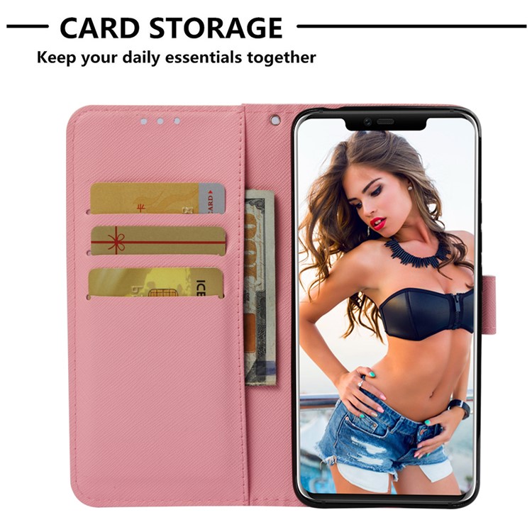 Patterned PU Leather Wallet Accessory Case for Huawei Mate 20 Pro - Never Stop Dreaming-6