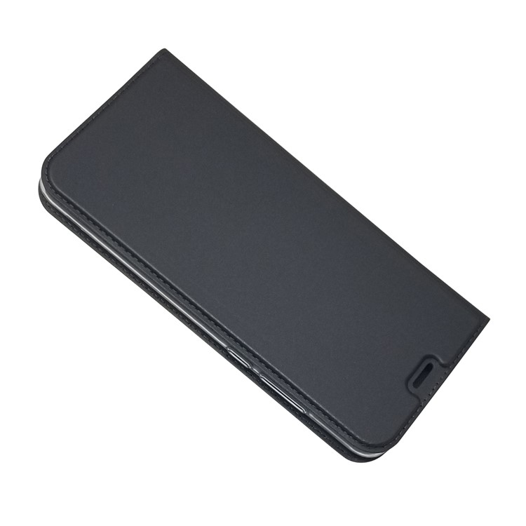Auto-absorbed Stand Leather Card Holder Mobile Case for Huawei Honor 8X / Honor View 10 Lite - Black-3