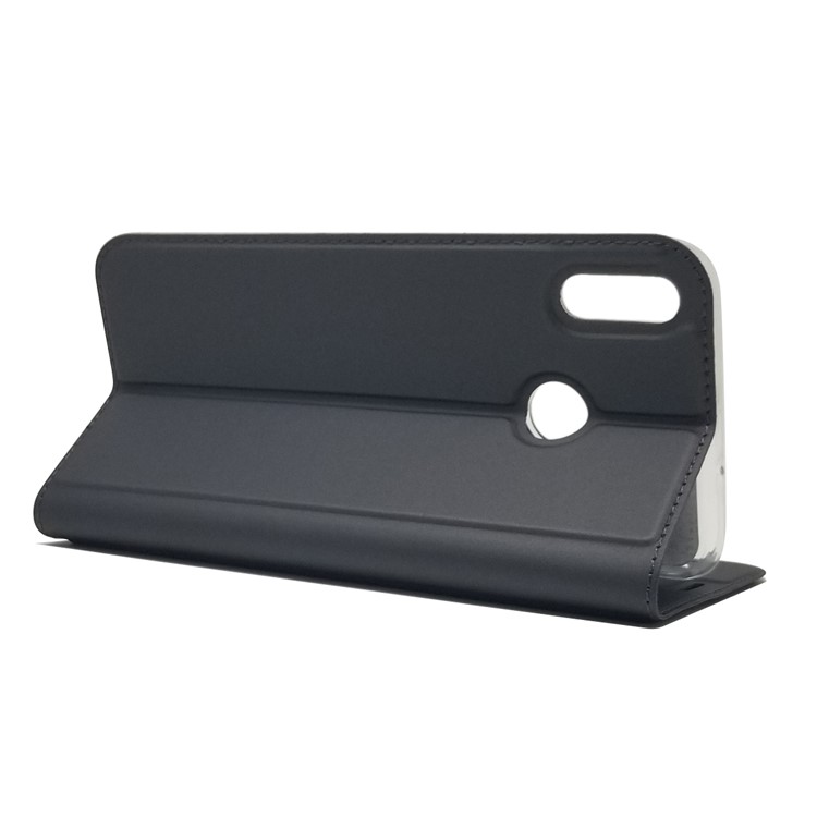 Auto-absorbed Stand Leather Card Holder Mobile Case for Huawei Honor 8X / Honor View 10 Lite - Black-6
