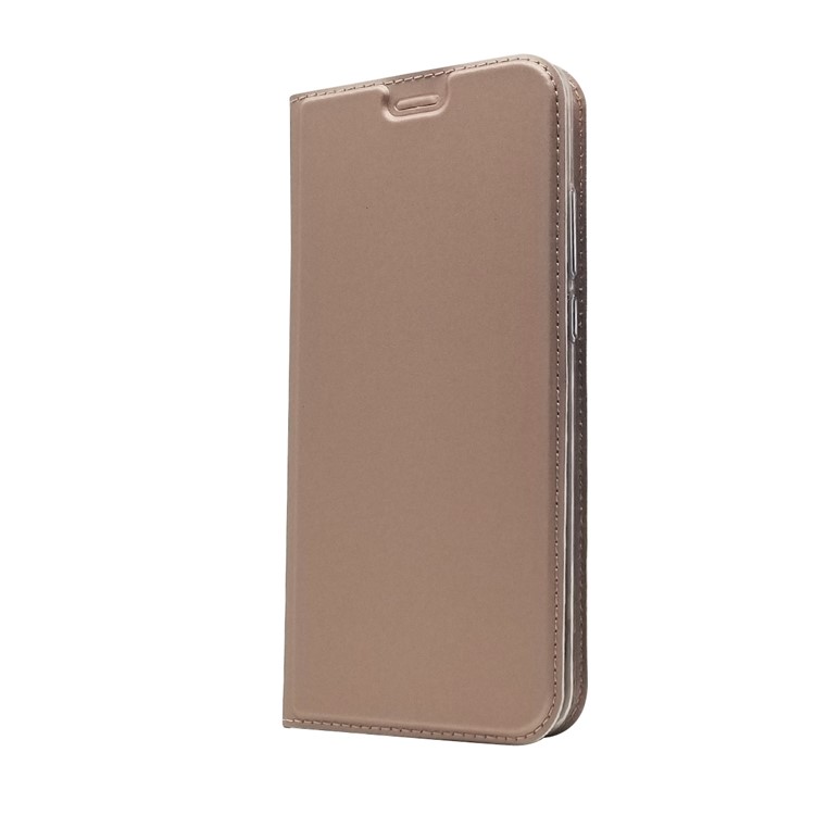 Support De Porte-cartes En Cuir Avec Support Auto-absorbant Pour Huawei Honor 8X / Vue D'honneur 10 Lite - Or Rose-8