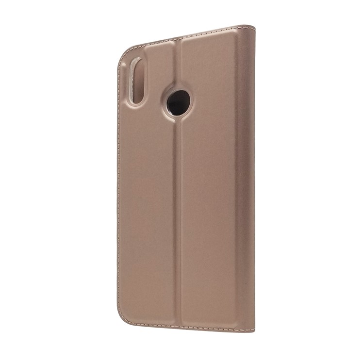 Support De Porte-cartes En Cuir Avec Support Auto-absorbant Pour Huawei Honor 8X / Vue D'honneur 10 Lite - Or Rose-9