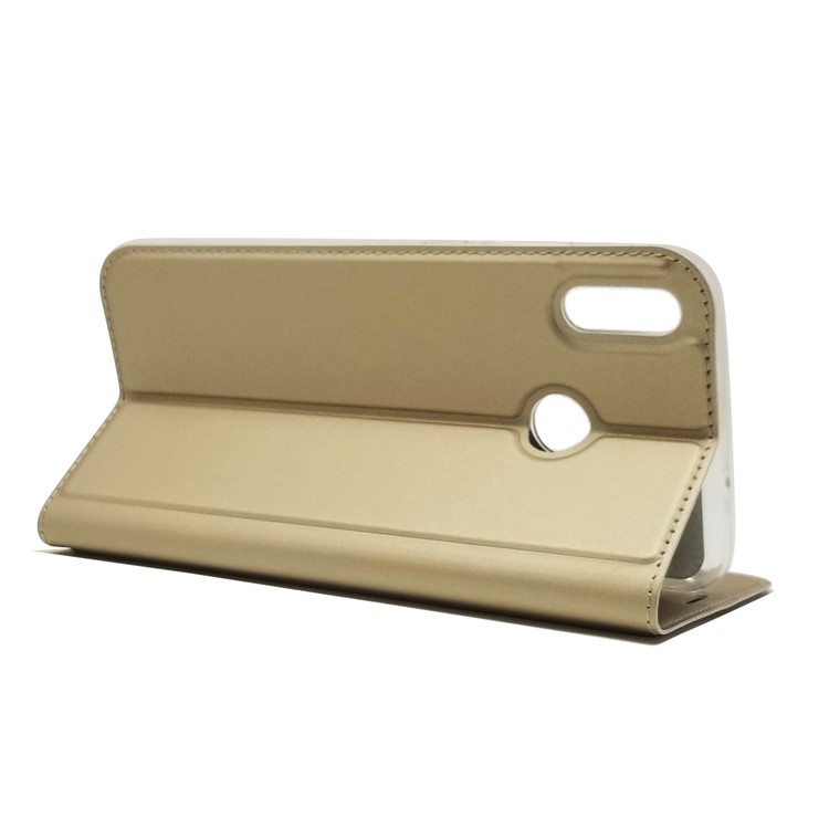 Auto-absorbed Stand Leather Card Holder Mobile Shell for Huawei Honor 8X / Honor View 10 Lite - Gold-6