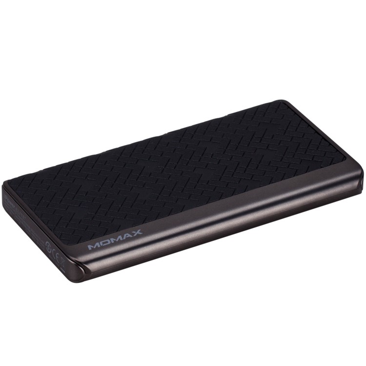MOMAX MFI Certified iPower Elite+ 2.4A 8000mAh Backup Power Bank Cowhide Leather Skin - Black-9