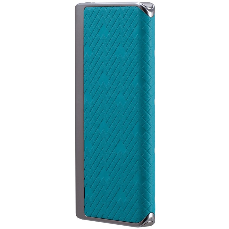 MOMAX MFI Certified iPower Elite+ 2.4A 8000mAh Power Pack Charger Cowhide Leather Skin - Blue-8