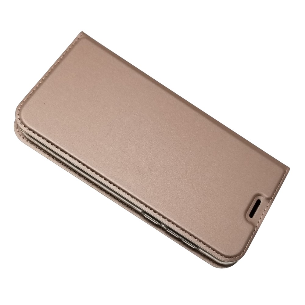 Auto-absorbed Stand Leather Card Holder Phone Cover for Huawei Y5 (2018) / Y5 Prime (2018) / Honor 7s / Play 7 - Rose Gold-3