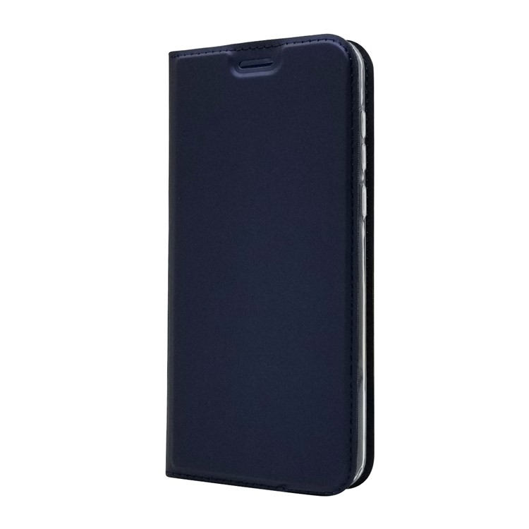 Auto-absorbed Stand Leather Card Holder Protective Shell for Huawei Y5 (2018) / Y5 Prime (2018) / Honor 7s / Play 7 - Dark Blue-7