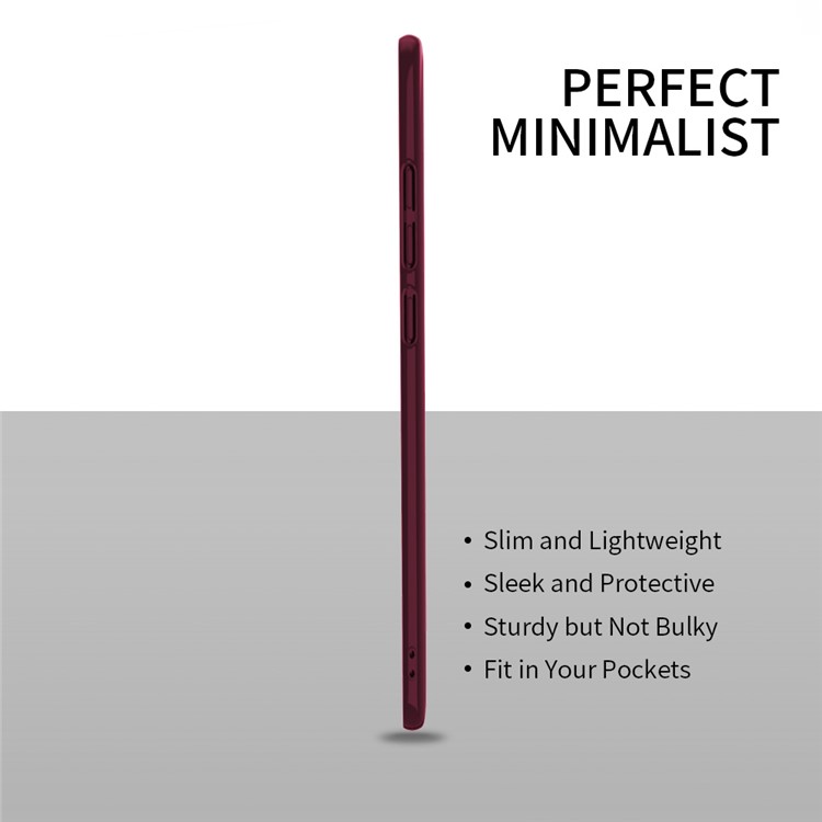 X-LEVEL Knight Series Frosted PC Hard Phone Shell for Huawei Mate 20 - Wine Red-3