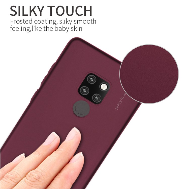 X-LEVEL Knight Series Frosted PC Hard Phone Shell for Huawei Mate 20 - Wine Red-4