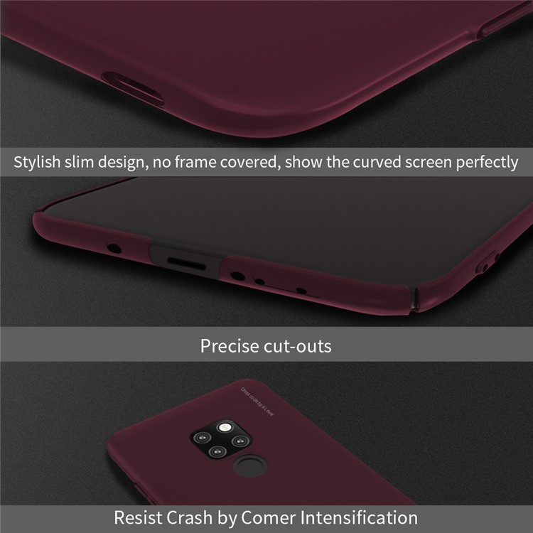 X-LEVEL Knight Series Frosted PC Hard Phone Shell for Huawei Mate 20 - Wine Red-6