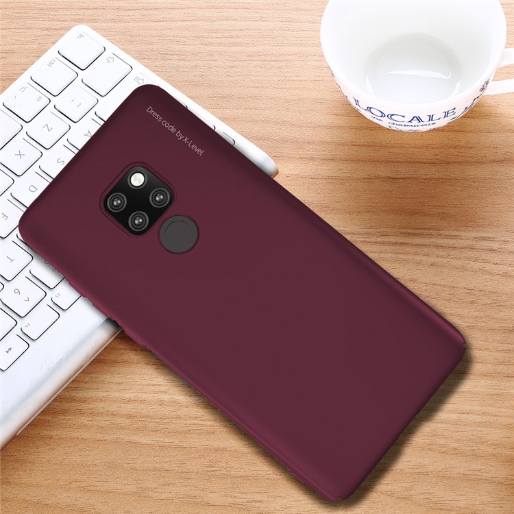 X-LEVEL Knight Series Frosted PC Hard Phone Shell for Huawei Mate 20 - Wine Red-8