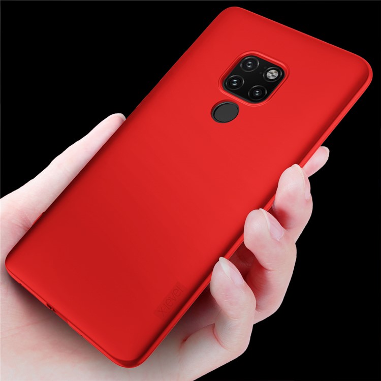 Boîtier TPU Givré Ultra-mince de Niveau x Pour Huawei Mate 20 - Rouge