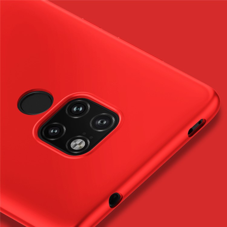 X-LEVEL Ultra-thin Frosted TPU Casing for Huawei Mate 20 - Red-4