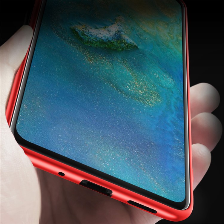 Boîtier TPU Givré Ultra-mince de Niveau x Pour Huawei Mate 20 - Rouge