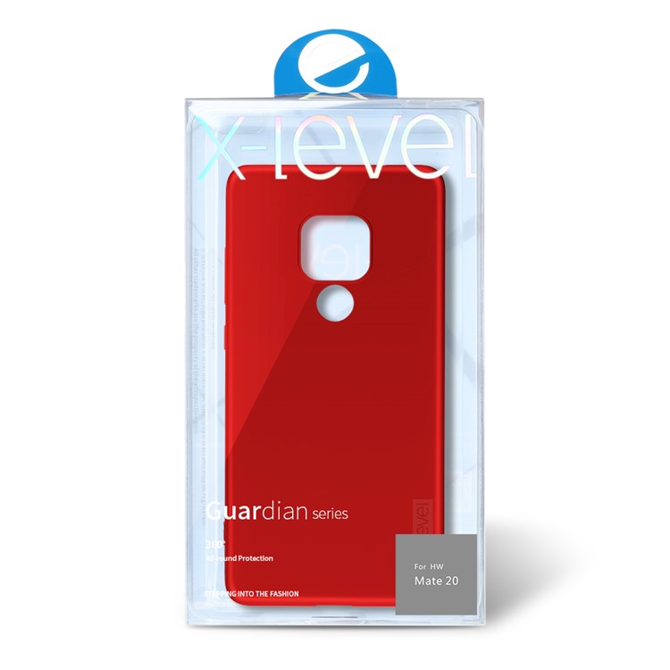 X-LEVEL Ultra-thin Frosted TPU Casing for Huawei Mate 20 - Red-6
