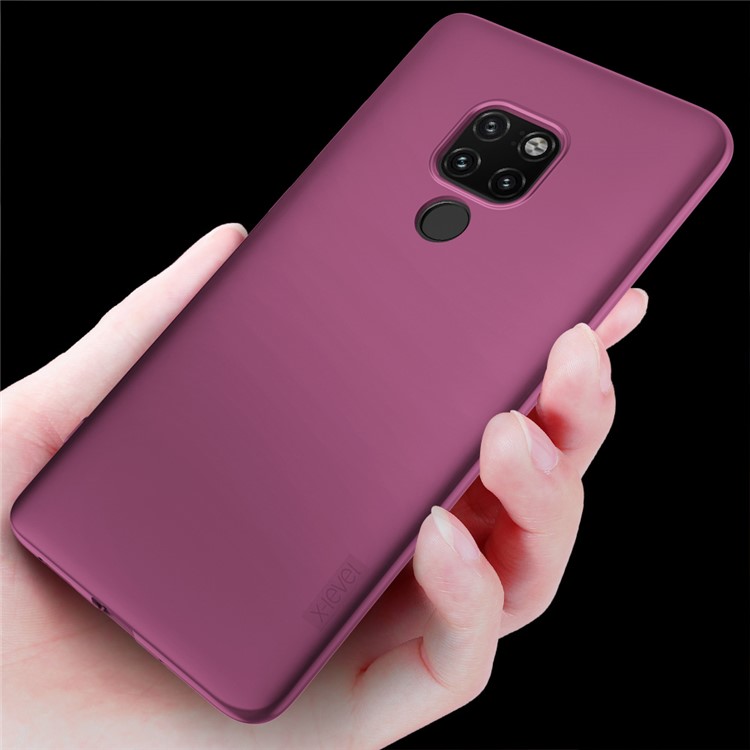X-LEVEL Ultra-thin Frosted TPU Cover for Huawei Mate 20 - Wine Red-2