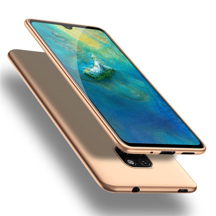 X-LEVEL Ultra-thin Frosted TPU Shell for Huawei Mate 20 - Gold-1