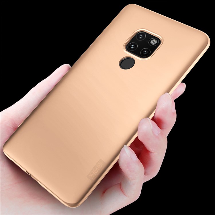 X-LEVEL Ultra-thin Frosted TPU Shell for Huawei Mate 20 - Gold-2