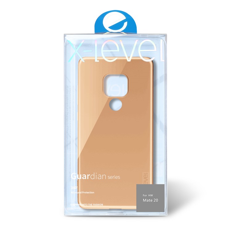 X-LEVEL Ultra-thin Frosted TPU Shell for Huawei Mate 20 - Gold-6