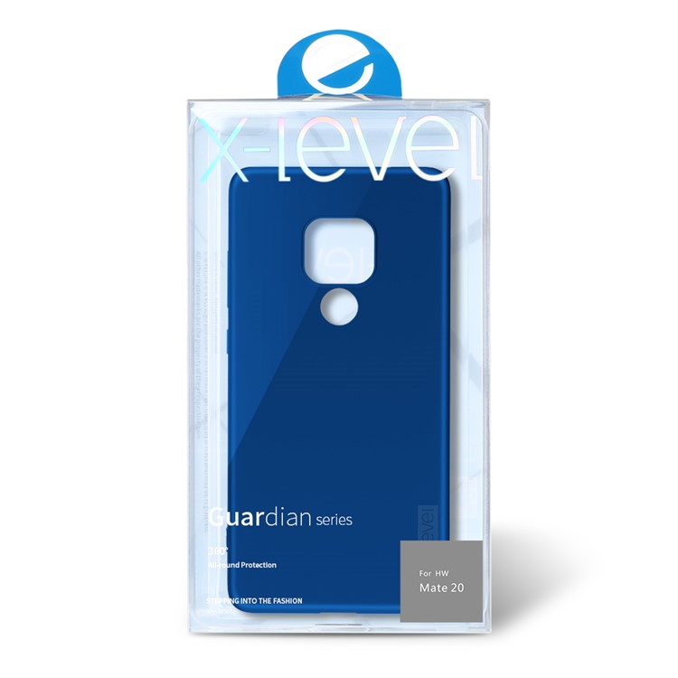 X-LEVEL Ultra-thin Frosted TPU Cellphone Case for Huawei Mate 20 - Blue-6