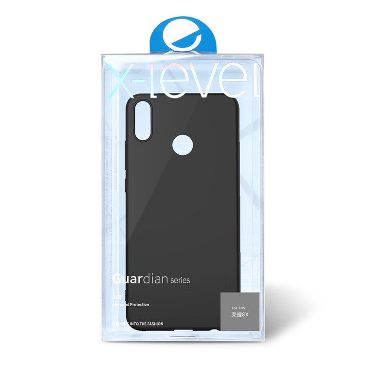 X-LEVEL Ultra-thin Frosted TPU Cell Phone Case for Huawei Honor 8X - Black-7