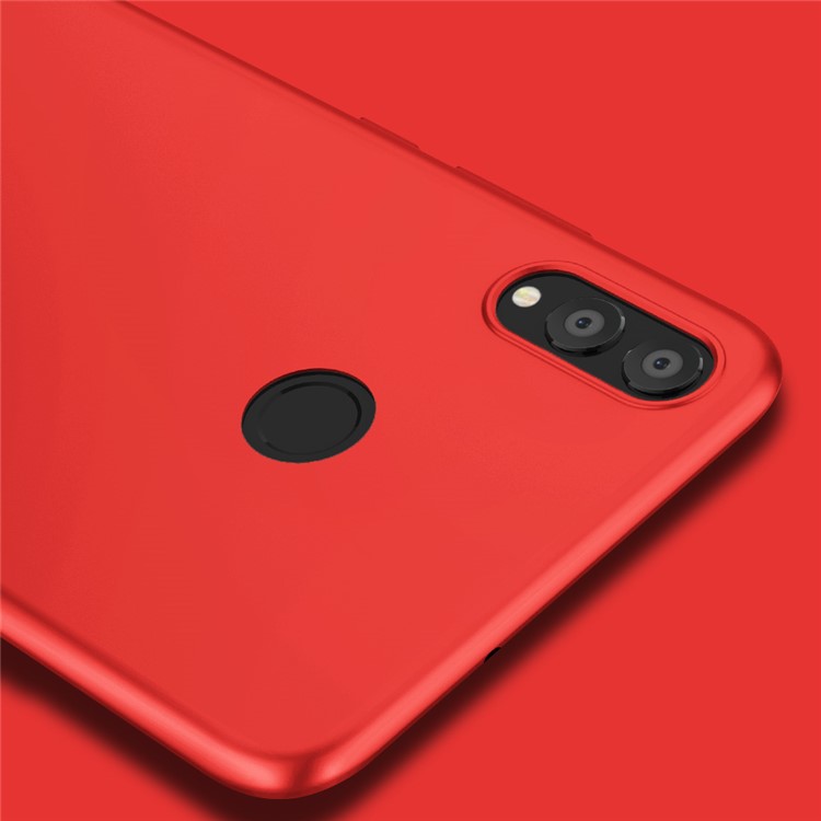 X-LEVEL Ultra-thin Frosted TPU Cell Phone Cover for Huawei Honor 8X / Honor View 10 Lite - Red-4