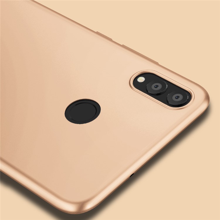 X-LEVEL Ultra-thin Frosted TPU Mobile Case for Huawei Honor 8X / Honor View 10 Lite - Gold-4
