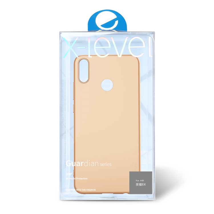 X-LEVEL Ultra-thin Frosted TPU Mobile Case for Huawei Honor 8X / Honor View 10 Lite - Gold-7