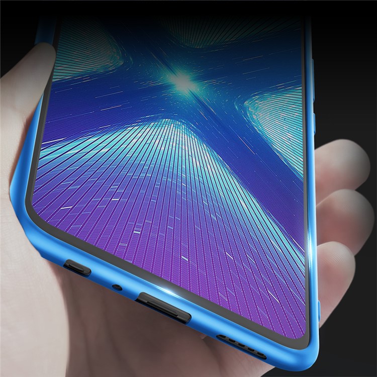 X-LEVEL Ultra-thin Matte TPU Cell Phone Case for Huawei Honor 8X / Honor View 10 Lite - Blue-5