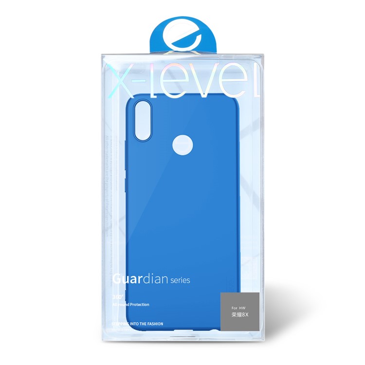 X-LEVEL Ultra-thin Matte TPU Cell Phone Case for Huawei Honor 8X / Honor View 10 Lite - Blue-7