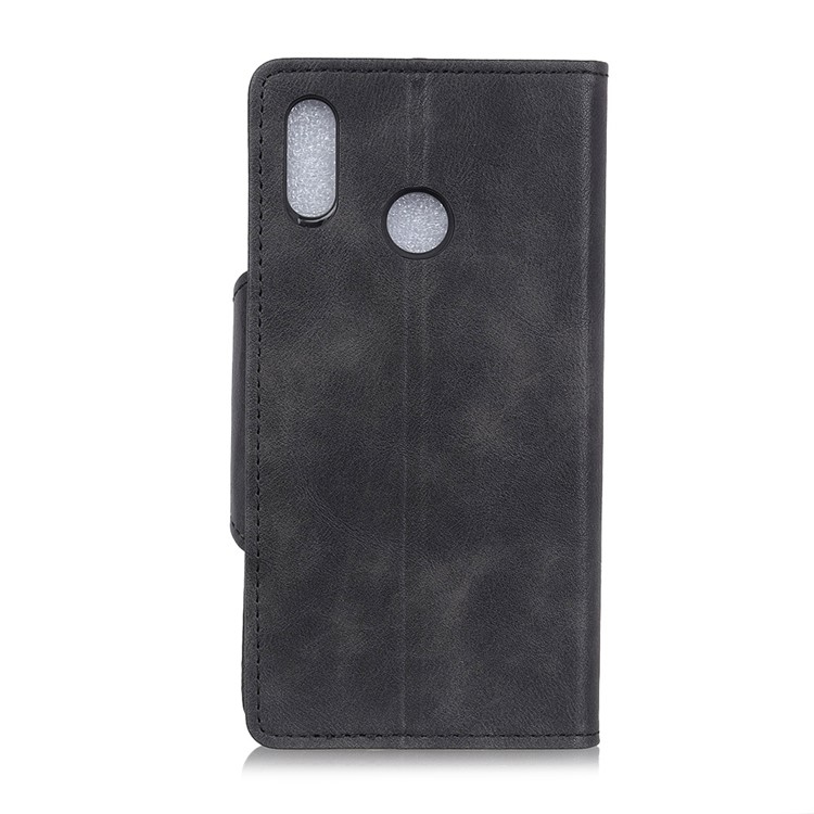 Stand Wallet Phone Cover for Huawei Honor 10 Lite Flip Leather Case - Black-6