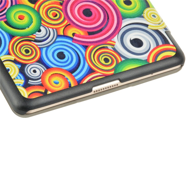 Tri-fold Leather Smart Tablet Case for Huawei MediaPad M2 8.0 - Vortex Pattern-10