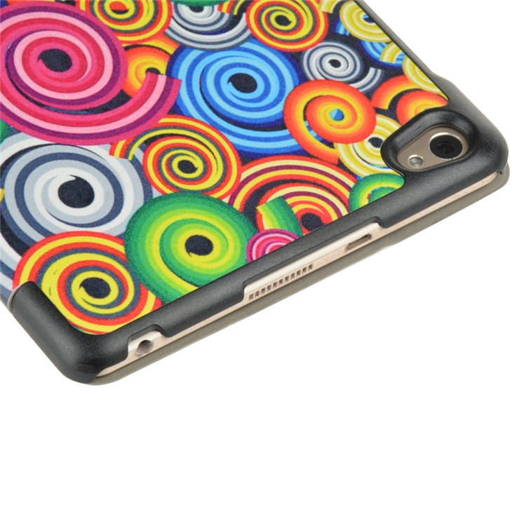 Tri-fold Leather Smart Tablet Case for Huawei MediaPad M2 8.0 - Vortex Pattern-9