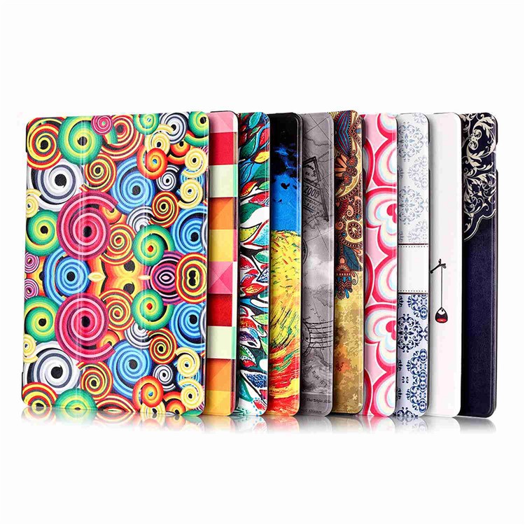 Tri-fold Stand Smart Leather Cover for Huawei MediaPad M2 8.0 - Oil Painting-10