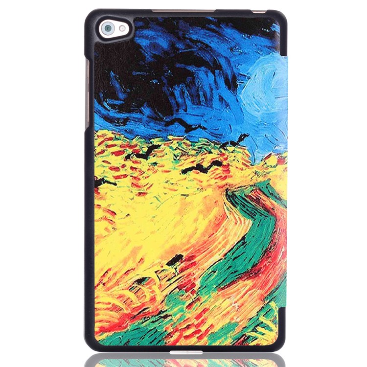 Tri-fold Stand Smart Leather Cover for Huawei MediaPad M2 8.0 - Oil Painting-3