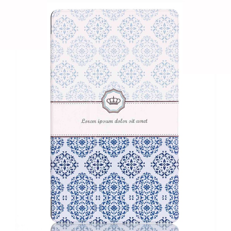 Tri-fold Leather Smart Case for Huawei MediaPad M2 8.0 - Damask Pattern-2