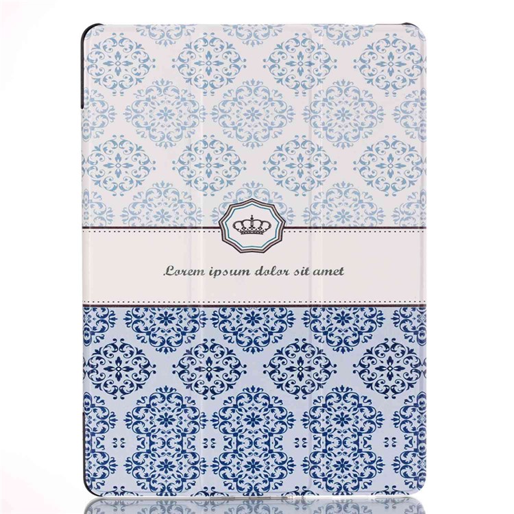 Tri-fold Leather Flip Smart Case for Huawei MediaPad M2 10.0 - Damask Pattern-2