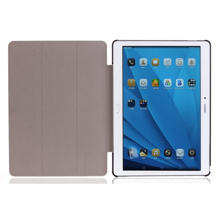 Tri-fold Leather Flip Smart Case for Huawei MediaPad M2 10.0 - Damask Pattern-8