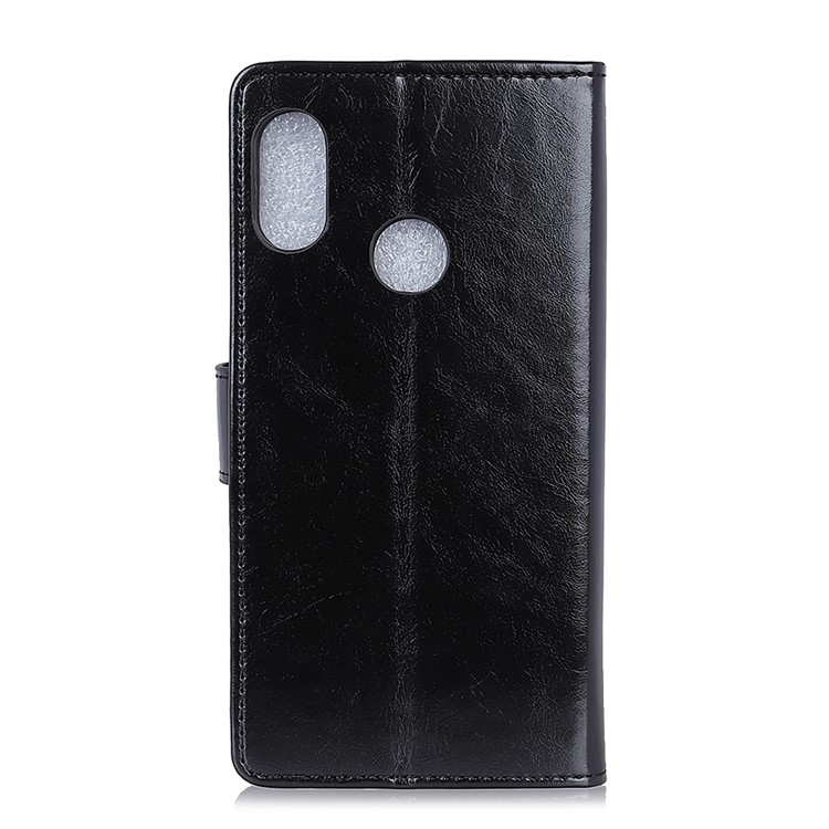 Crazy Horse Wallet Leather Stand Case for Huawei Honor 10 Lite - Black-5